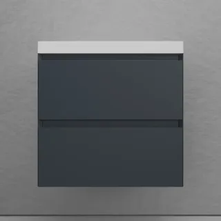 Тумба под раковину подвесная Style Line Манхэттен ЛС-00002366 60 см графит